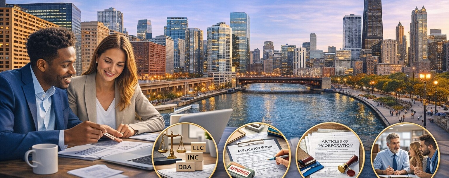 Business registration Chicago process for new company setup